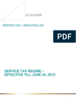 NEW SERVICE TAX REGIME WEF 1ST JUL 12