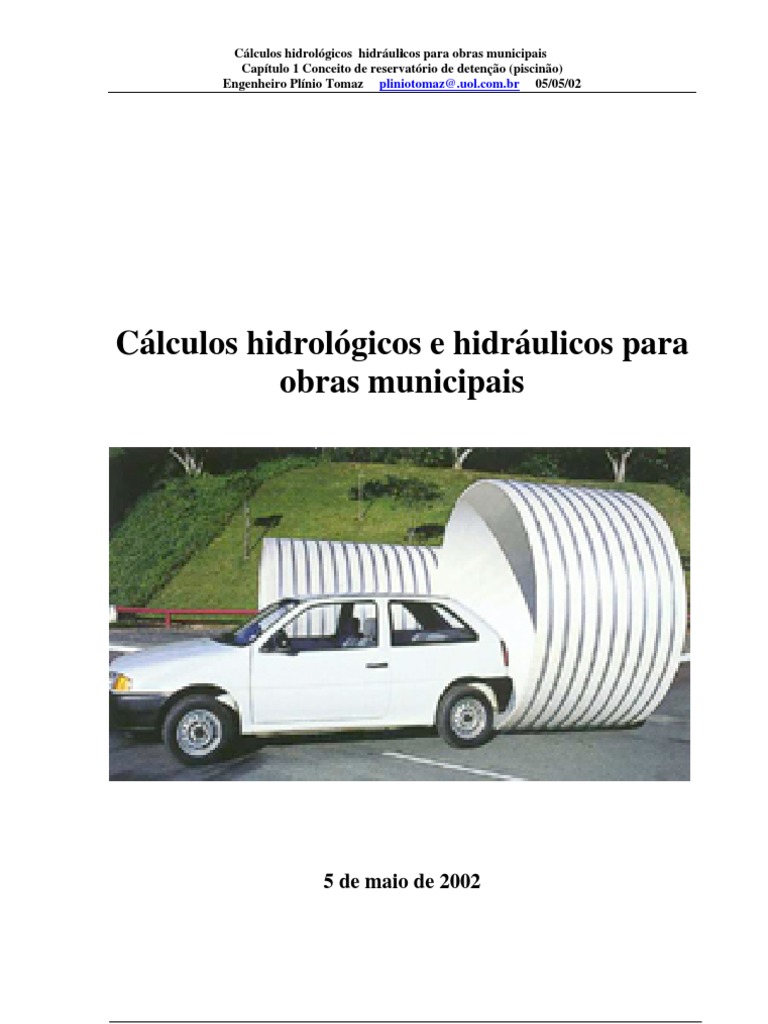 Livro10 Calculos Hidrologicos | PDF