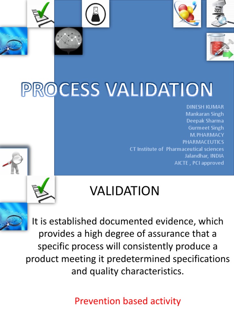 Process Validation in Pharmaceutical Manufacturing | PDF | Verification ...