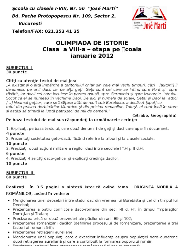 Olimpiada Istorie