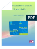 Guía a la redacción en el estilo APA 6ta edición