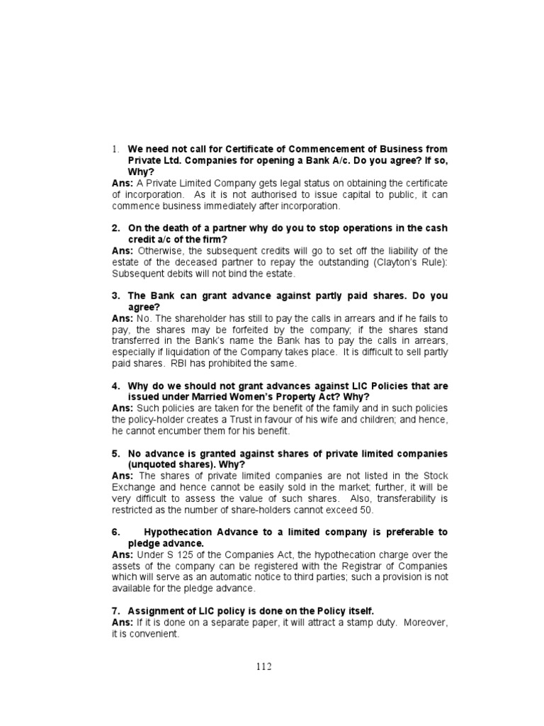 Interview Questions For BM | PDF