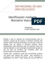 Identificación mediante Biometría Vascular