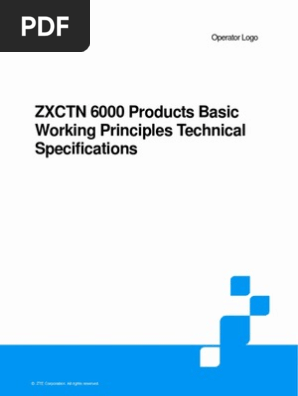 Zte PTN | PDF | Asynchronous Transfer Mode | Multiprotocol Label