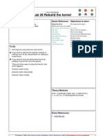 Linux Lab 20 Rebuild The Kernel