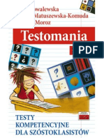TUTOR - Testomania - sprawdziany kompetencyjne dla szóstoklasistów 8 s