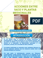 Interacciones Farmaco Planta Medicinales