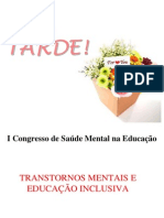 transtornos mentais e educação inclusiva