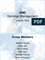 Earnings Management