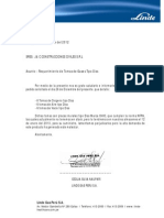 Lima, 28 de Diciembre Del 2012: Linde Gas Perú S.A