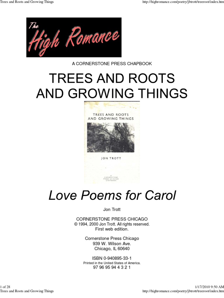 Trees and Roots and Growing Things | PDF