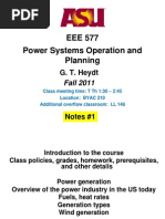 Power Systems Operation and Planning - EEE 577