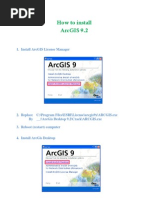 How To Install ArcGIS 9.2