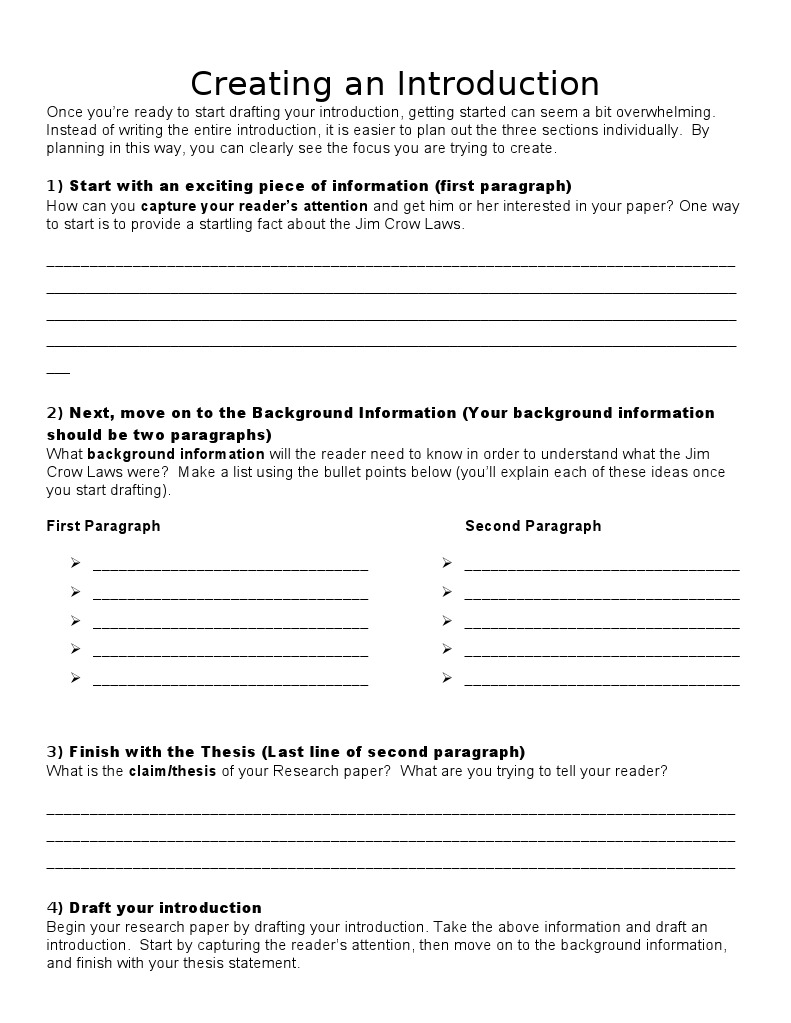 Creating An Introduction | PDF