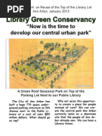 Download Citizens Report on Reuse of the Top of the Library Lot January 2013 by Jamie Pitts SN122504997 doc pdf