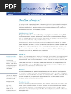 Winter 2013 Newsletter