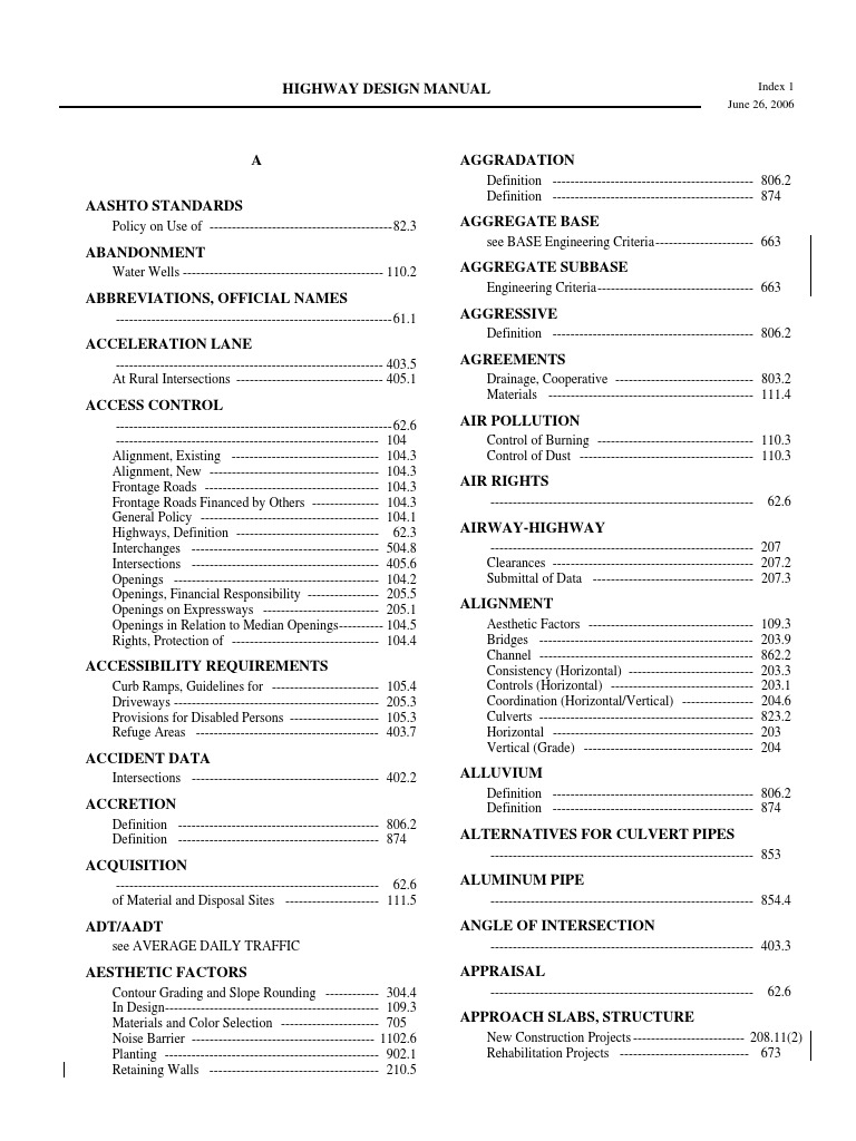 Highway Design Manual | Download Free PDF | Controlled Access Highway ...