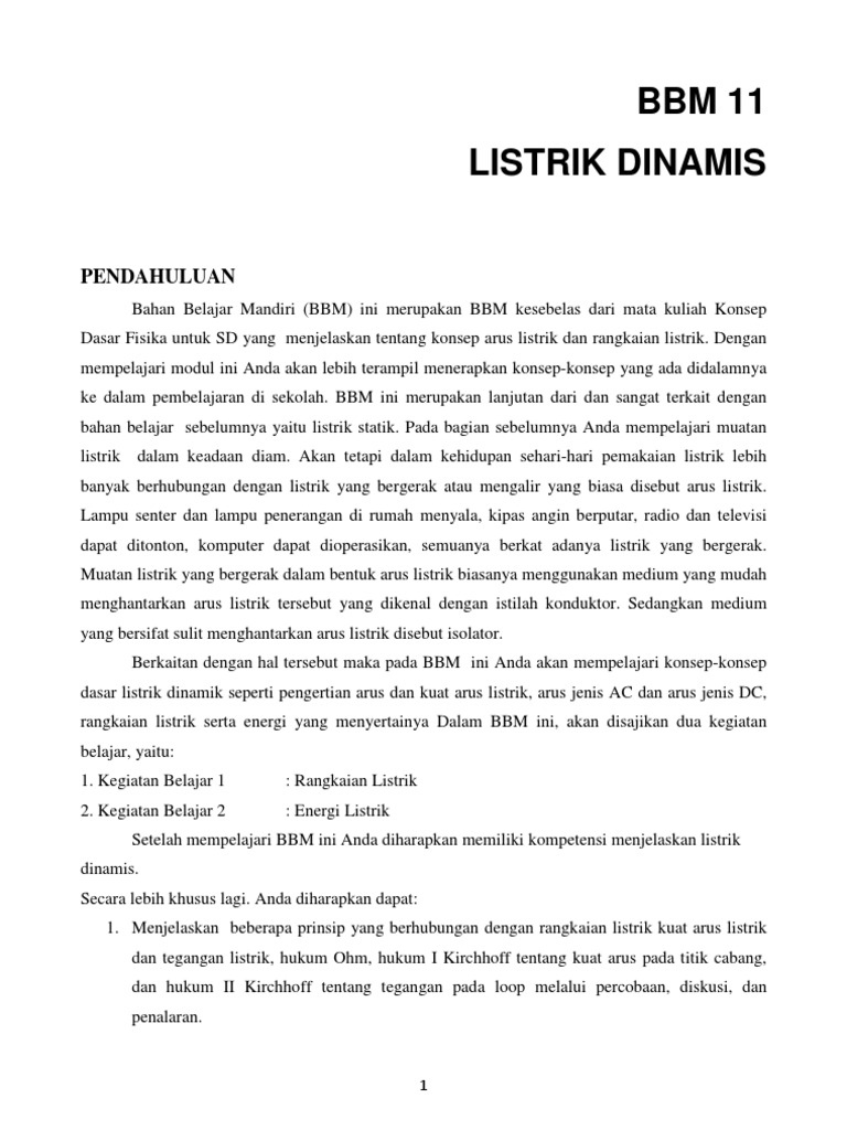 Listrik Dinamis