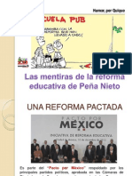 Las Mentiras de La Reforma Educativa