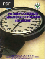 Download Dirjen Yanmed Tahun 2001 - Petunjuk Pelaksanaan Indikator Mutu Pelayanan Rumah Sakit by Sigit Prabowo SN122519567 doc pdf