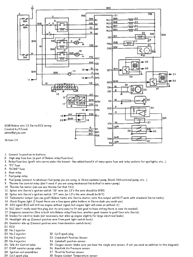 Bale No Sierra Wiring V 1 | PDF | Electrical Connector | Sensor