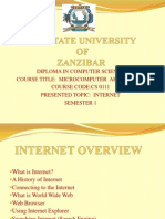 Diploma in Computer Science Course Title: Microcomputer Application Course Code:Cs 0111 Presented Topic: Internet Semester 1