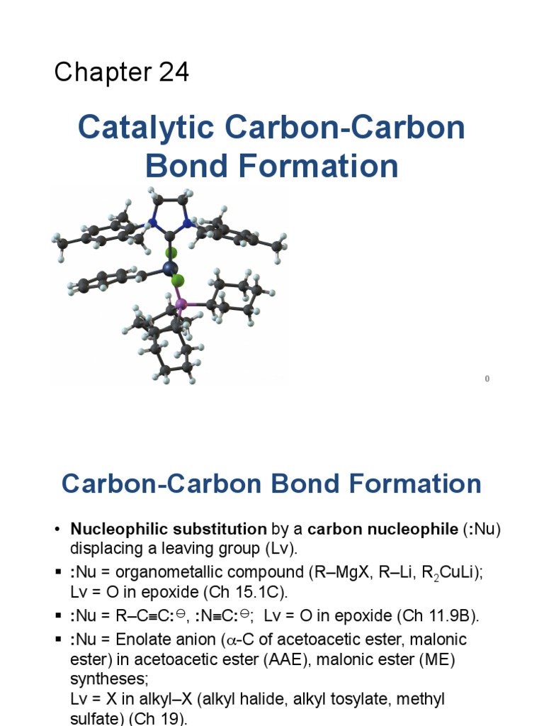 Catalytic Carbon Carbon Bond Formation Alkene Ester