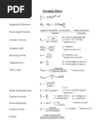 Download Formula Sheet Astronomy by Carolina Richards SN122538195 doc pdf