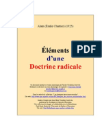 Alain [Emile Chartier] - Elements d'Une Doctrine Radicale [1925]