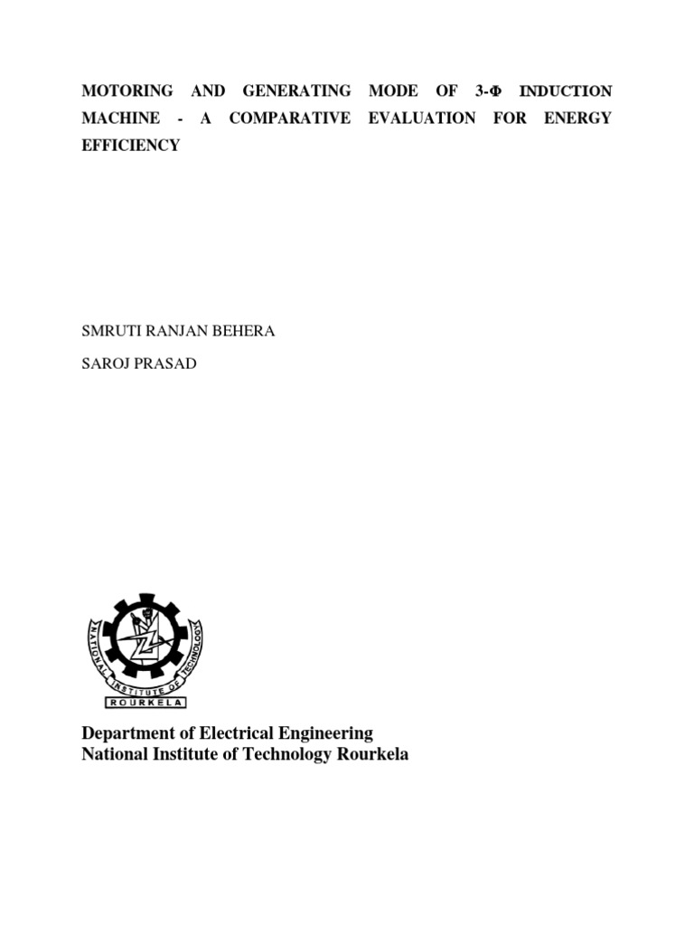 Energy Efficiency in Induction Machines | PDF | Electric Motor ...