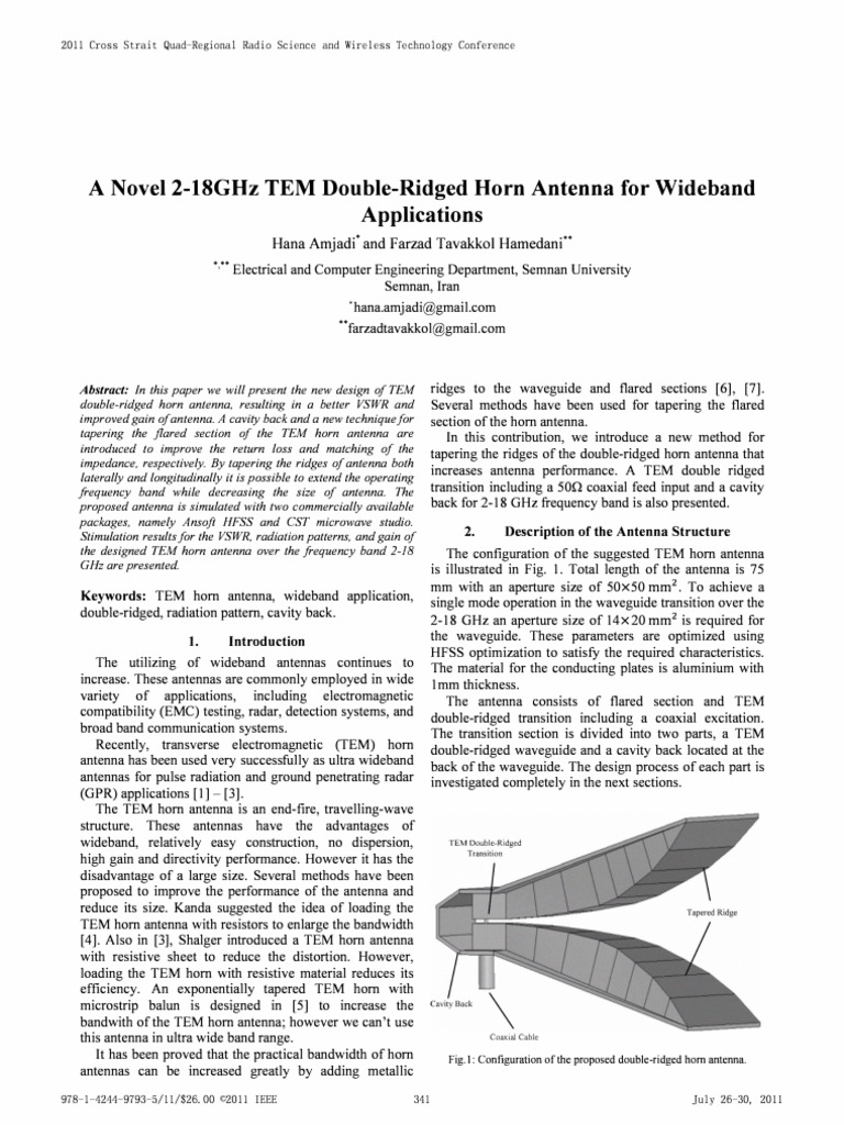 Ridged Horn Antenna | PDF | Waveguide | Antenna (Radio)