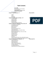 Table Contents db2