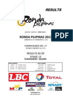Stage 13:tuguegarao To Solano - Ronda Pilipinas 2013