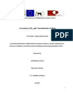 Download thesis of Assessment of  Escherichia coli Contamination of Meat by DrAli Mohamed Ali Iye SN122559849 doc pdf