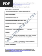 Essar Sample Technical Placement Paper Level1