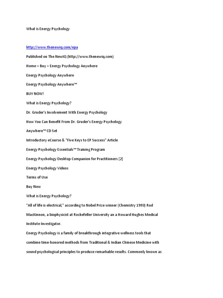 Psychology intelligence overview