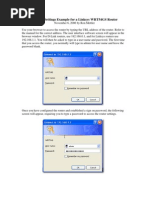 Detailed Settings Example For A Linksys WRT54GS Router