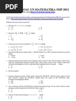 Download KUMPULAN SOAL UN SMP MATEMATIKA by adhyatnika geusan ulun SN122585737 doc pdf