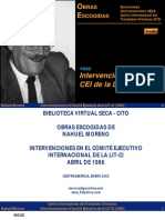 Intervenciones en El CEI de La LIT 1986