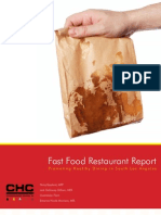 Fast Food Restaurant Report: Janua Ry 201 2