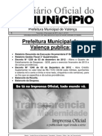 Diario Oficial Do Municipio de Valenca Bahia Edicao 613