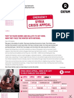 Emergency Syria Crisis Appeal - Donation Form