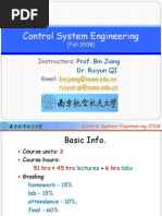 Control System Engineering: Instructors