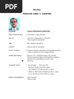 S P Sukhatme Bio Data