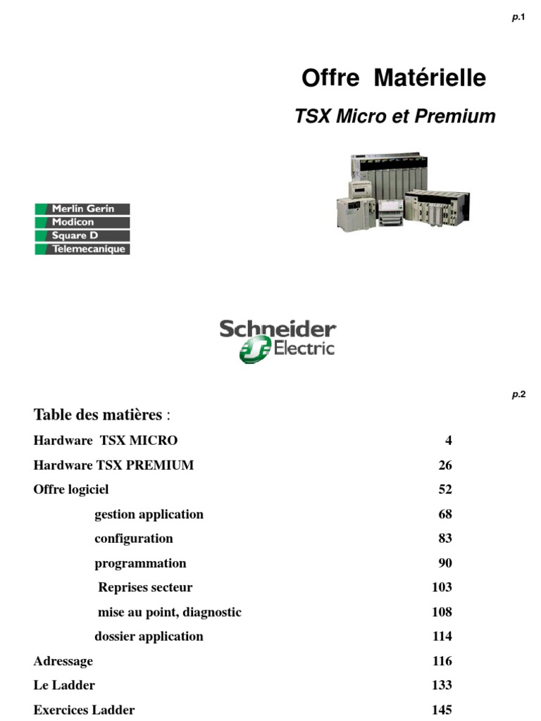 Tsx Micro Mise En Oeuvre – Formation Programmation automate TSX Micro ...
