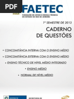 CONCOMITÂNCIA INTERNA E EXTERNA - INTEGRADO - ENSINO MÉDIO - NORMAL DE NÍVEL MÉDIO