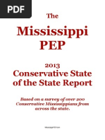 Download The Mississippi PEP 2013 Conservative State of the State Report by Mississippi PEP SN122616968 doc pdf