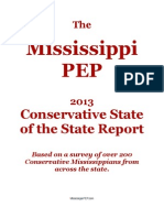 The Mississippi PEP 2013 Conservative State of The State Report