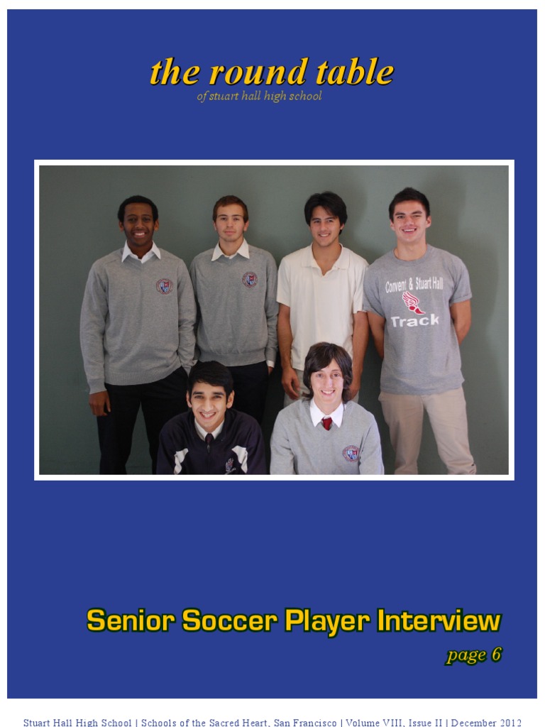 Stuart Hall High School Round Table Issue 2 PDF Quarterback I Phone