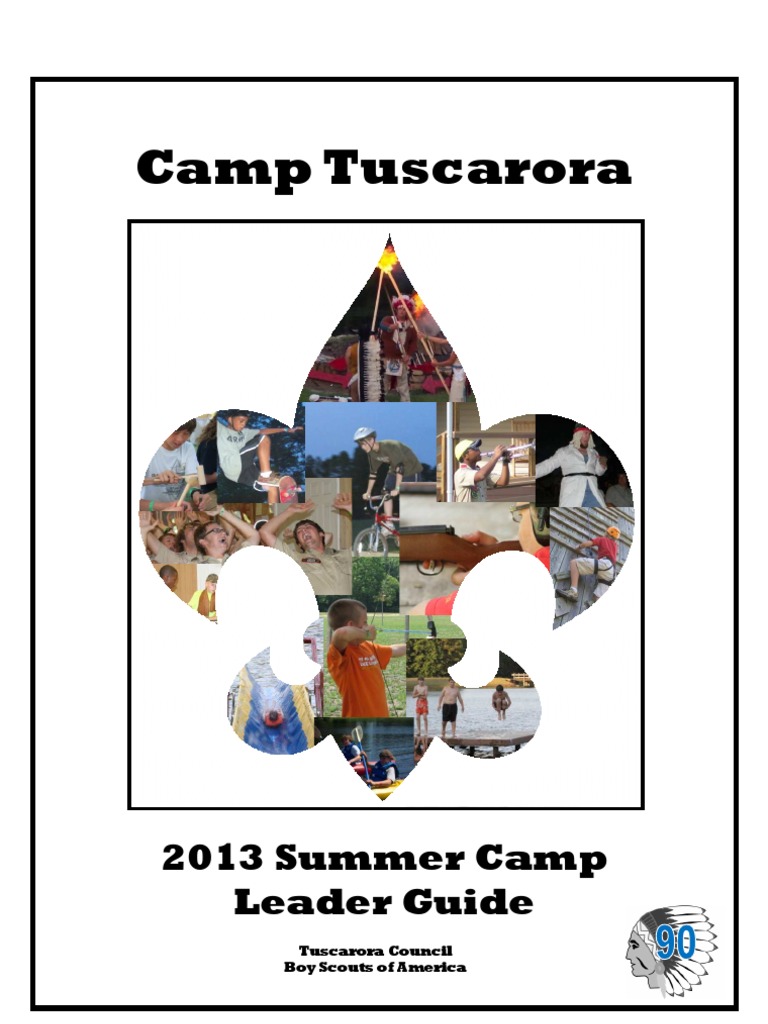 2013 Camp Tuscarora Boy Scout Summer Camp Leader Guide 2013 PDF Camping Boy Scouts Of